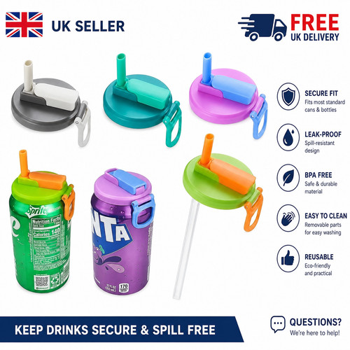 Reusable soda can - reusable, lids