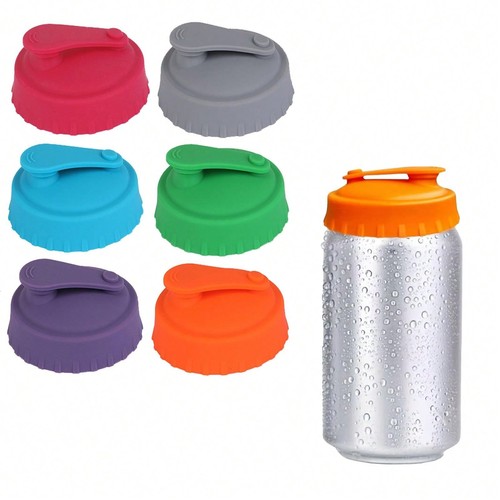 Reusable silicone can lids - 6x,