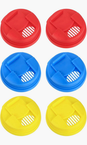 6pcs plastic drink through - plastic, drink-through