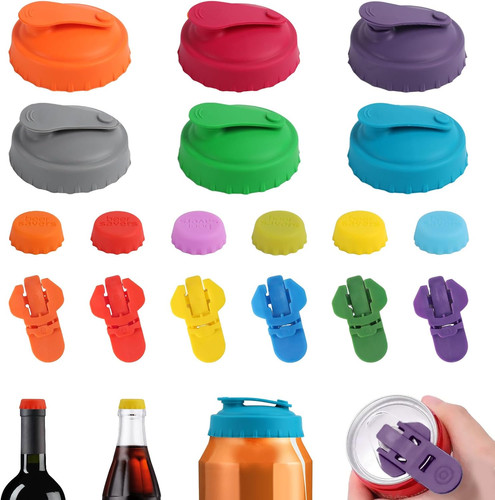 18pcs silicone can covers - silicone,