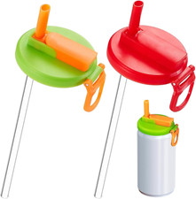 2 PCS Can Covers with Straws