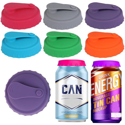 6pcs silicone soda - silicone, can